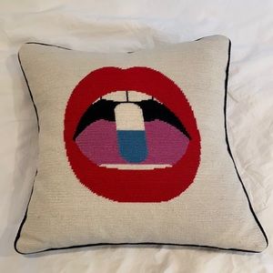 Jonathan Adler needlepoint pillow